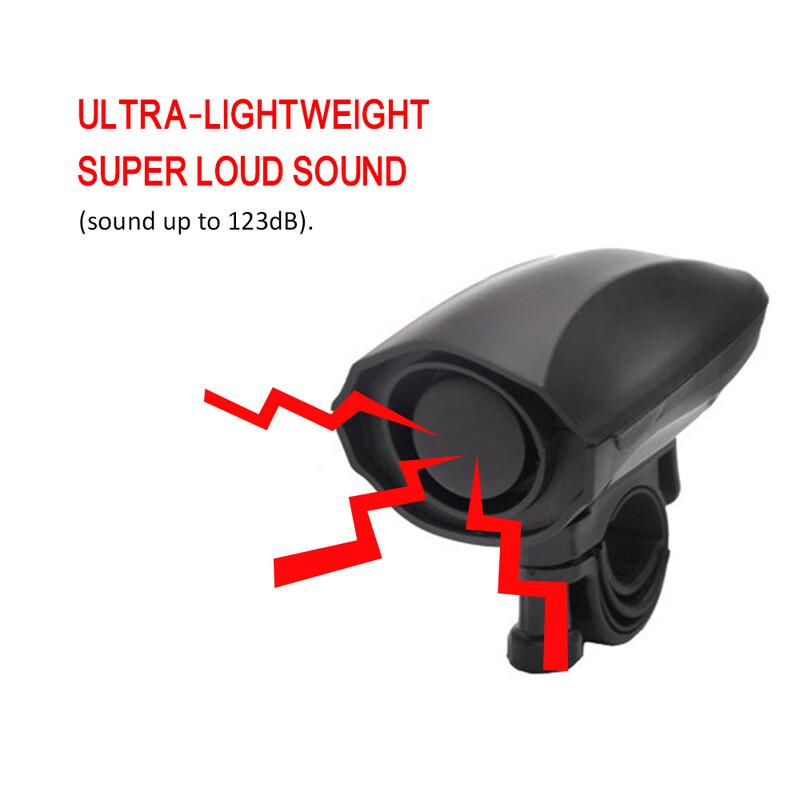 2024 Nový cyklistický elektrický klaksón 123db Vodotesný zvonček na riadidlá bicykla Výstražný zvonček na bezpečnostnú jazdu Alarmový zvonček Jazdecké zariadenia