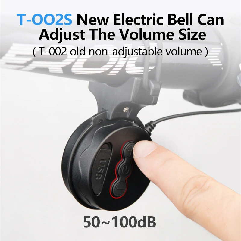 TWOOC T-002S MTB cestovni bicikl Elektronsko zvonce USB punjenje Biciklizam Audio Upravljač bicikla Sirena Sigurnosno upozorenje Alarm Truba