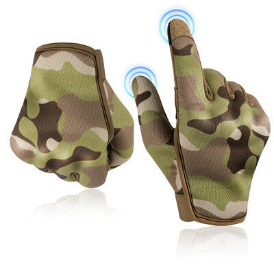 Taktické rukavice Multicam pre mužov, vonkajšie, poľovnícke, turistické, horolezecké, športové, kempingové, bojové, protišmykové, cyklistické, celoprstové, dámske