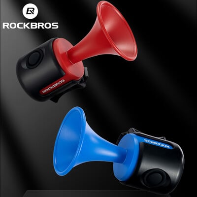 ROCKBROS 120dB Bicycle Horn MTB Road Bike Cycling Electric Bell Water Repellent Ηλεκτρονικό Δαχτυλίδι Ποδηλασίας Προειδοποίησης Ασφαλείας