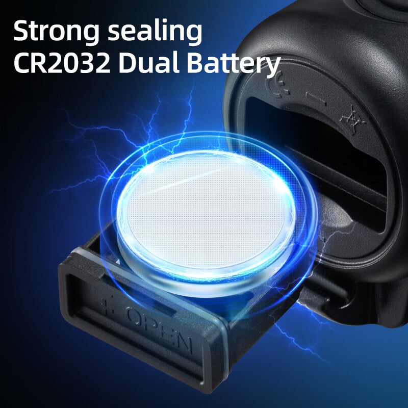 ROCKBROS 120dB Sirena za bicikl MTB Cestovni bicikl Biciklizam Električno zvono Vodoodbojno Elektronsko sigurnosno upozorenje Prsten za biciklizam