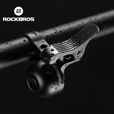 ROCKBROS Bicycle Bell Horn Τιμόνι Cycling Call Bike Alloy Ring Crisp ήχος προειδοποιητικός συναγερμός για ασφάλεια Αξεσουάρ δρόμου ποδηλάτου MTB