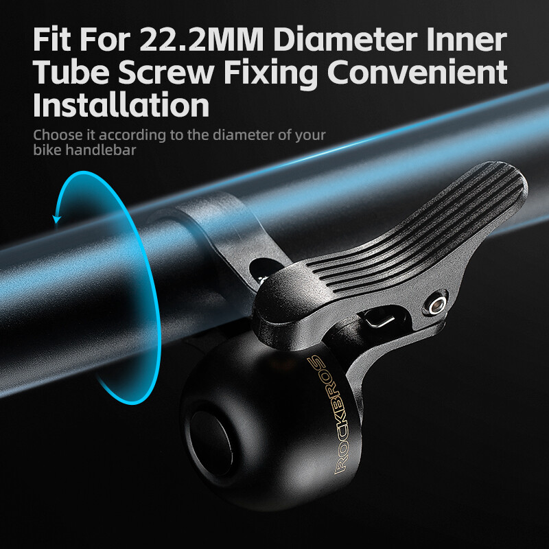 ROCKBROS Zvono za bicikl Upravljač Poziv za bicikl Biciklistički prsten od legure Oštar zvuk Upozorenje Alarm za sigurnost MTB Dodaci za cestovne bicikle