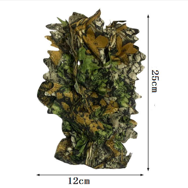 Lovačke ghillie rukavice Kamuflažno odijelo Rukavice Bionic Leafy Kamuflažna pokrivala za glavu za fotografiranje divljih životinja u džungli Camo