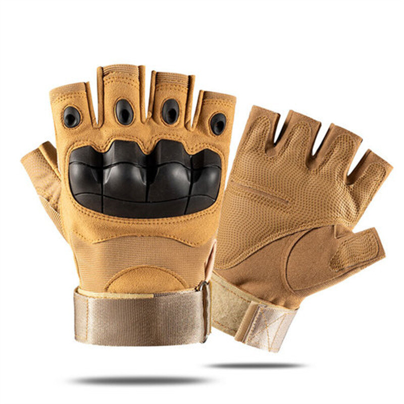 Vonkajšie taktické rukavice s polovičným prstom, tvrdé kĺby, pánske rukavice s protišmykovou rukoväťou, športové, poľovnícke, airsoftové, motocyklové, cyklistické rukavice