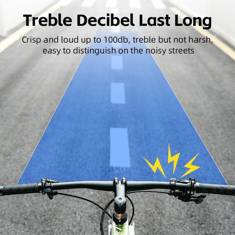 ROCKBROS klasikinio nerūdijančio dviračio skambučio dviračio garso signalas vairas Bell Horn Crisp Sound dviračio garso signalo saugos dviračio priedai