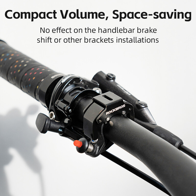 ROCKBROS klasikinio nerūdijančio dviračio skambučio dviračio garso signalas vairas Bell Horn Crisp Sound dviračio garso signalo saugos dviračio priedai