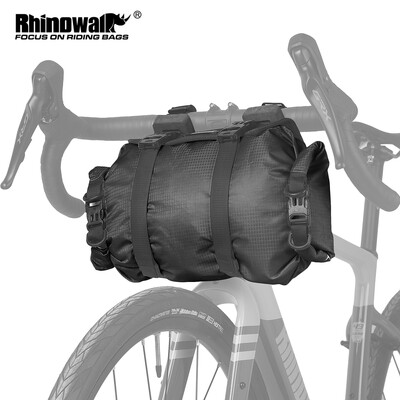 Rhinowalk Bilke Handlebar Harnesss 12L Dry Bag Водоустойчива подвижна предна чанта Голям размер Монтажна основа Подходяща за MTB шосеен велосипед Колоездене