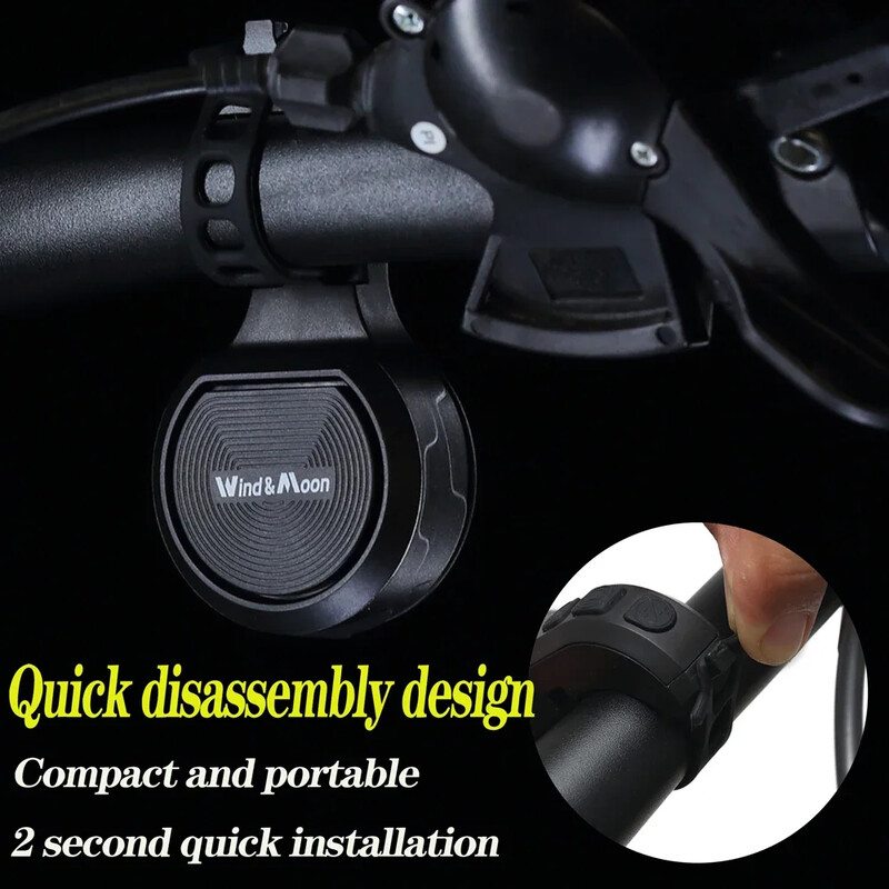 Elektrický zvonček na bicykel, prenosný, nabíjateľný cez USB, bezpečnostný, elektrický horský bicykel, alarm, hlasný zvonček, príslušenstvo pre cyklistické bicykle