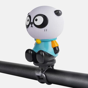 Прекрасна Panda Bike Bell Детски велосипед Horn Squeeze Kawaii Tiger Велосипедни клаксони Забавни животински звуци Аксесоари за кормило на велосипед