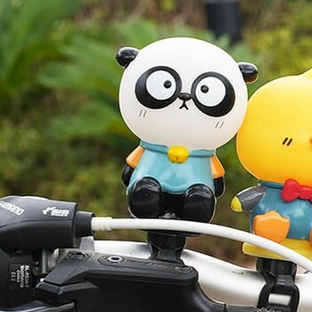 Прекрасна Panda Bike Bell Детски велосипед Horn Squeeze Kawaii Tiger Велосипедни клаксони Забавни животински звуци Аксесоари за кормило на велосипед