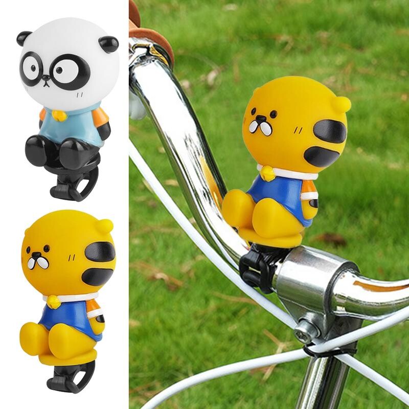 Prekrasno Panda Zvono za bicikl Dječja truba za bicikl Stisak Kawaii Tigar Rogovi za bicikl Zabavni zvukovi životinja Dodaci za upravljač bicikla