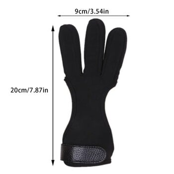 1 PC Αθλητικά αξεσουάρ εξωτερικού χώρου Shooting Hand Guard Protector 3 Fingers Protective Gloves Archery Finger Guard Recurve Bow