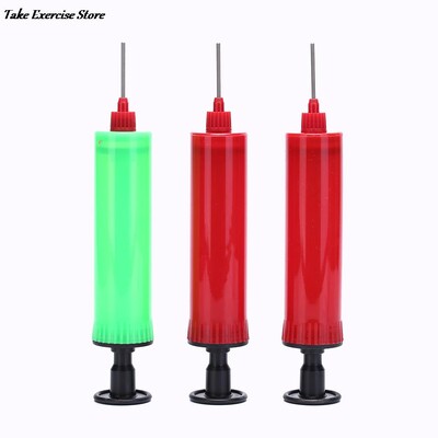 Futbolo futbolo pripučiamas kamuolinis rankinis oro siurblys su adata Atsitiktinių spalvų karštas pardavimas