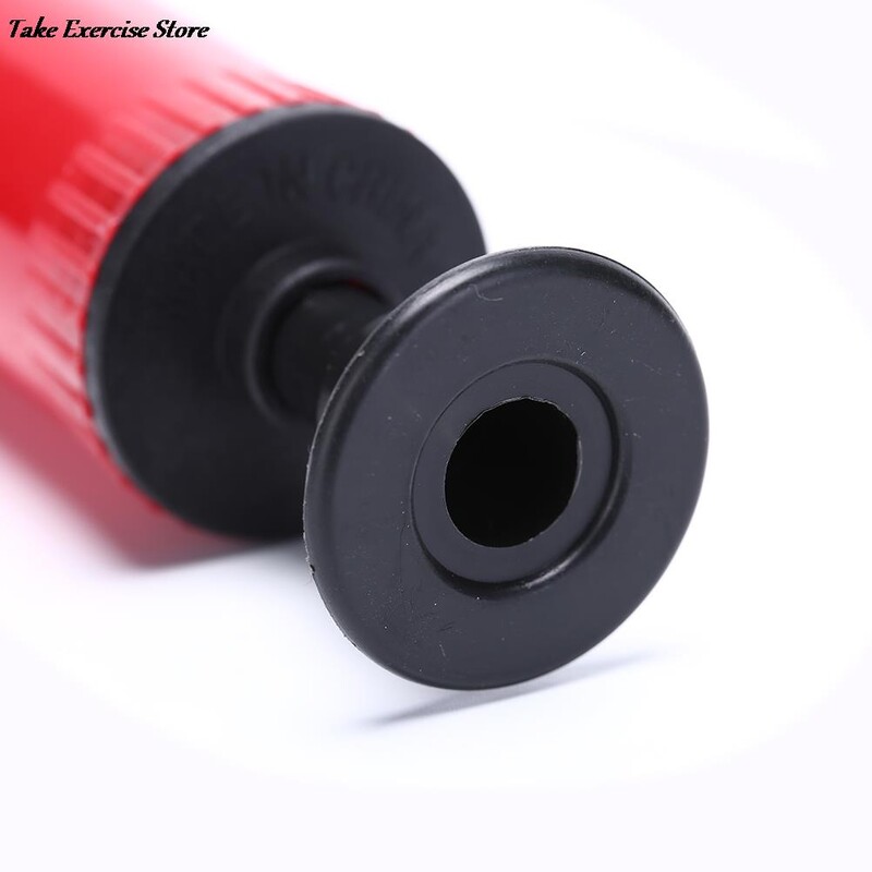 Futbolo futbolo pripučiamas kamuolinis rankinis oro siurblys su adata Atsitiktinių spalvų karštas pardavimas