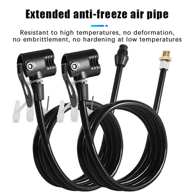 80/120/125cm Pompă de aer pentru bicicletă Tub de extensie Pompă Furtun pentru bicicletă Conector pompă de aer Pompă de aer pentru bicicletă Accesoriu pentru duze pentru umflarea anvelopei