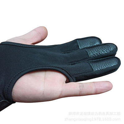 Príslušenstvo pre vonkajšie športy, lukostreľbu, streľbu, poľovníctvo, užitočné ochranné rukavice s 3 prstami, chrániče prstov