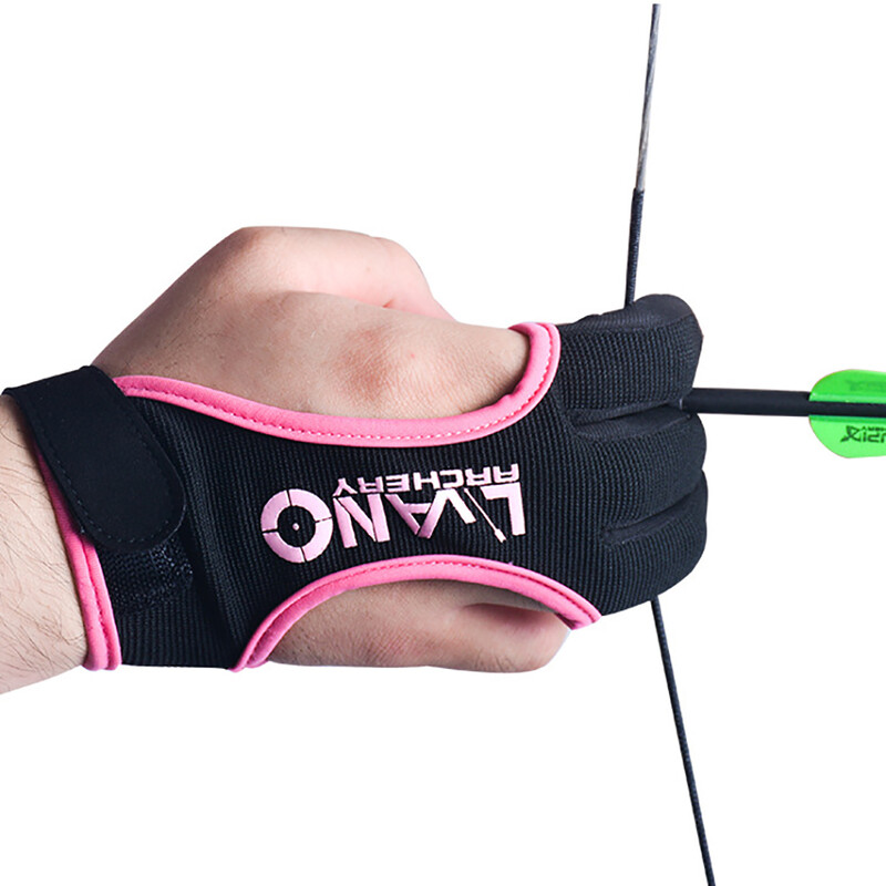 Príslušenstvo pre vonkajšie športy, lukostreľbu, streľbu, poľovníctvo, užitočné ochranné rukavice s 3 prstami, chrániče prstov