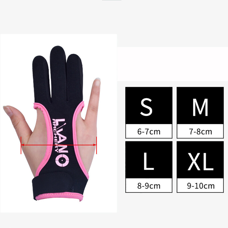 Príslušenstvo pre vonkajšie športy, lukostreľbu, streľbu, poľovníctvo, užitočné ochranné rukavice s 3 prstami, chrániče prstov