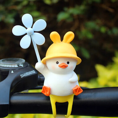 Kreativni astronautski ukras za bicikl s patkom s propelerom MTB motocikl Skuter Upravljač Decro dodaci Smola Dječji bicikl Igračke