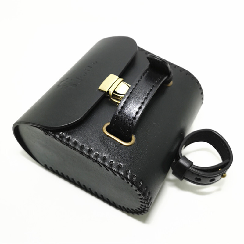 Q1071 Torbe za bicikl Vintage repna torba Kožna planinska cesta Death Coaster Bag Bicikl smeđa crna