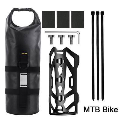 Velosipēda priekšējā dakšu soma āra ūdensnecaurlaidīga soma 5 L ietilpība šosejas kalnu velosipēdam tālsatiksmes ceļojumu soma Velosipēdu komplekts Velosipēdu nodalījums