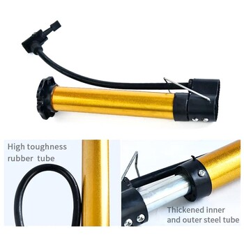 Inflator Bicycle Basketball Football Universal Mini Air Bicycle Pump Ball Inflator Manual ελαστικό E3T5