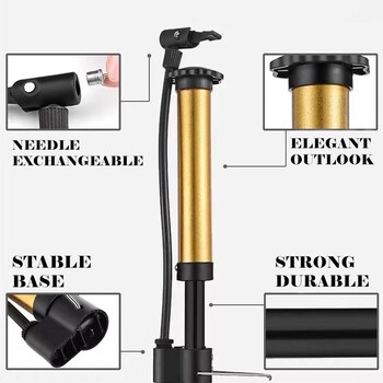 Inflator Bicycle Basketball Football Universal Mini Air Bicycle Pump Ball Inflator Manual ελαστικό E3T5