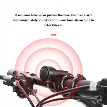 Електронна аларма за велосипед Клаксон Кормило Колоездене Предпазен звънец Зареждане за