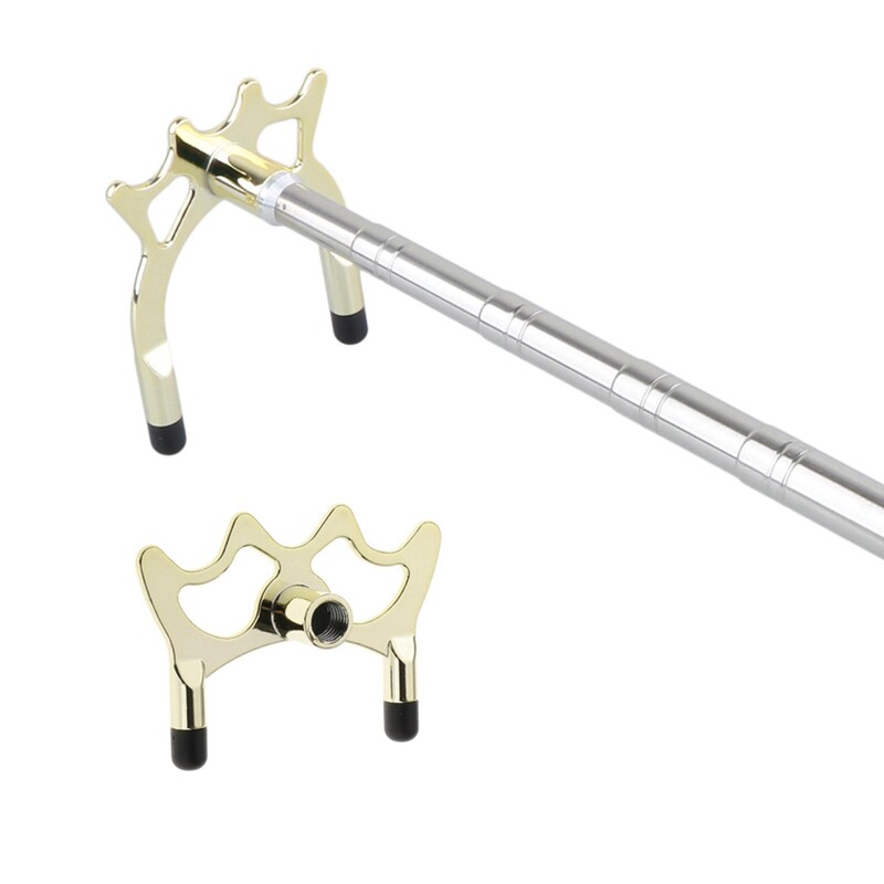 Štap za biljarski štap na uvlačenje s glavom za most, držač štapa za bilijar Dodatak za biljarski štap od nehrđajućeg čelika za igranje kod kuće