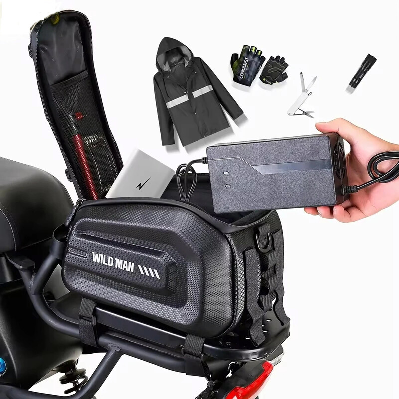 Biciklistička torba za stražnje sjedalo bicikla, dvostruka vodootporna, patentni zatvarač, prtljažnik bicikla Pannier4L Kapacitet Vodootporni nosač na stražnjem sjedalu Cargo Po