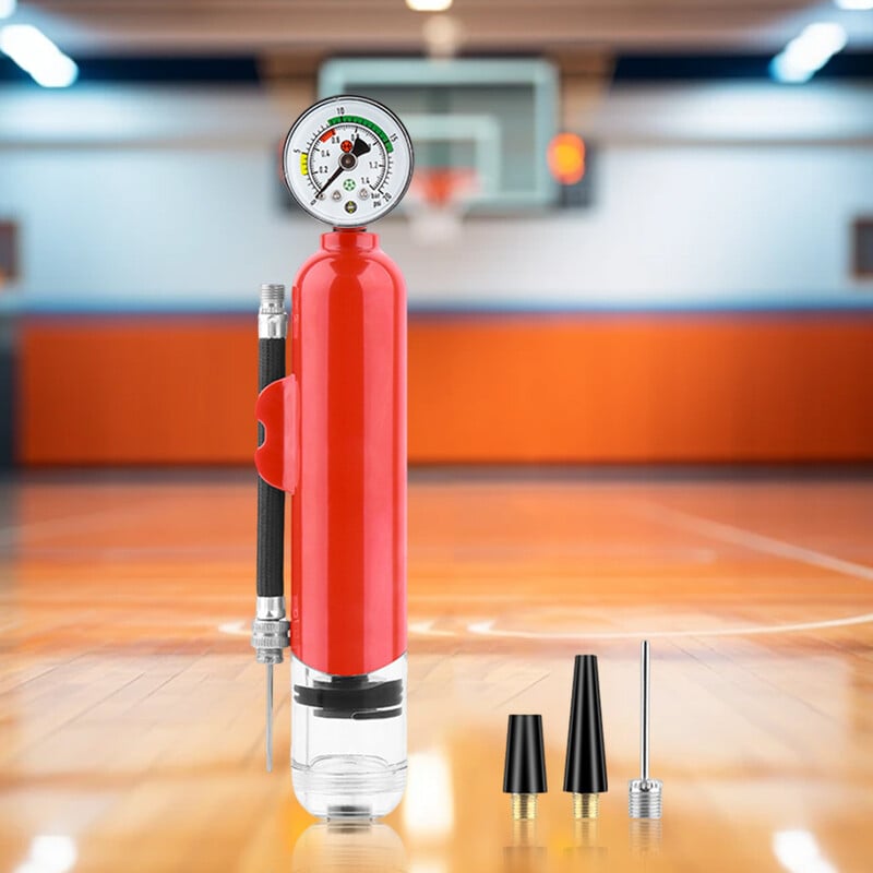 20PSI ručna pumpa za lopte s manometrom Ručna pumpa za gume Otporna na prašinu Pumpa za gume za motocikle Sportski dodaci