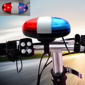 6 LED sirena upozorenja za policijsku policijsku svjetiljku za bicikl Biciklistička električna truba 4 tona Lampa za bicikl Elektronička truba Dodaci za vožnju