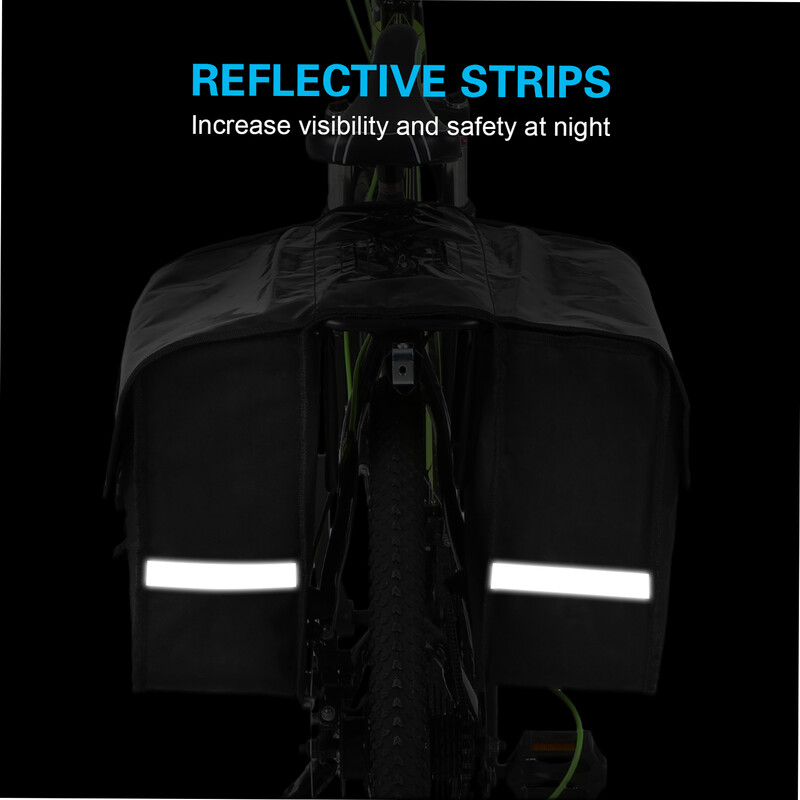 Geantă pentru portbagaj pentru bicicletă, 28L, rezistentă la apă, pentru scaunul din spate pentru bicicletă.