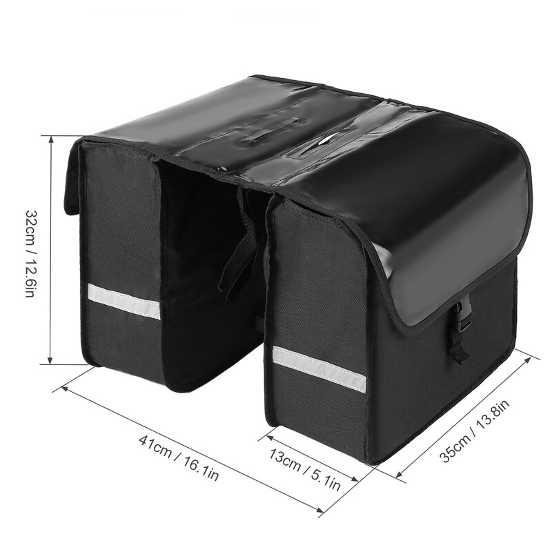 Geantă pentru portbagaj pentru bicicletă, 28L, rezistentă la apă, pentru scaunul din spate pentru bicicletă.