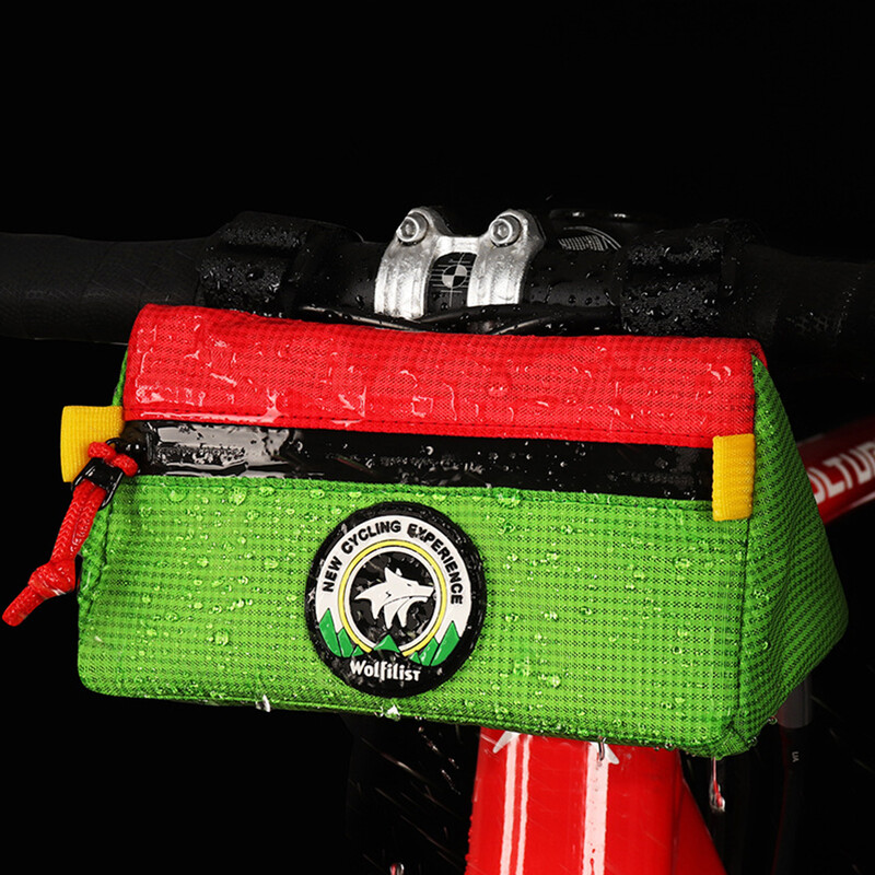 Geantă pentru ghidon pentru copii Geanta pentru ghidon pentru bicicletă Pachet de coș pentru fața bicicletei Husă triunghiulară Geantă impermeabilă pentru calafat Accesorii pentru bicicletă