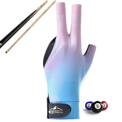 Bilijarske rukavice za bilijar Brzosušeći prozračni štap Sportske rukavice Neklizajuće rukavice Elastične rukavice za bazen s 3 prsta za muškarce ili žene