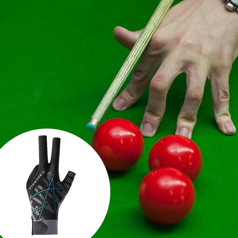Bilijarske rukavice za bilijar Brzosušeći prozračni štap Sportske rukavice Neklizajuće rukavice Elastične rukavice za bazen s 3 prsta za muškarce ili žene