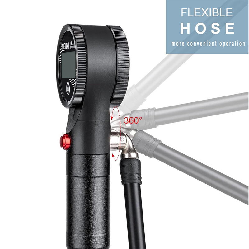 Pumpa za bicikl Schrader ventil 320PSI visokotlačni ovjes 28CM pumpa od legure s digitalnim mjeračem za brdske cestovne bicikle Pumpa za biciklizam
