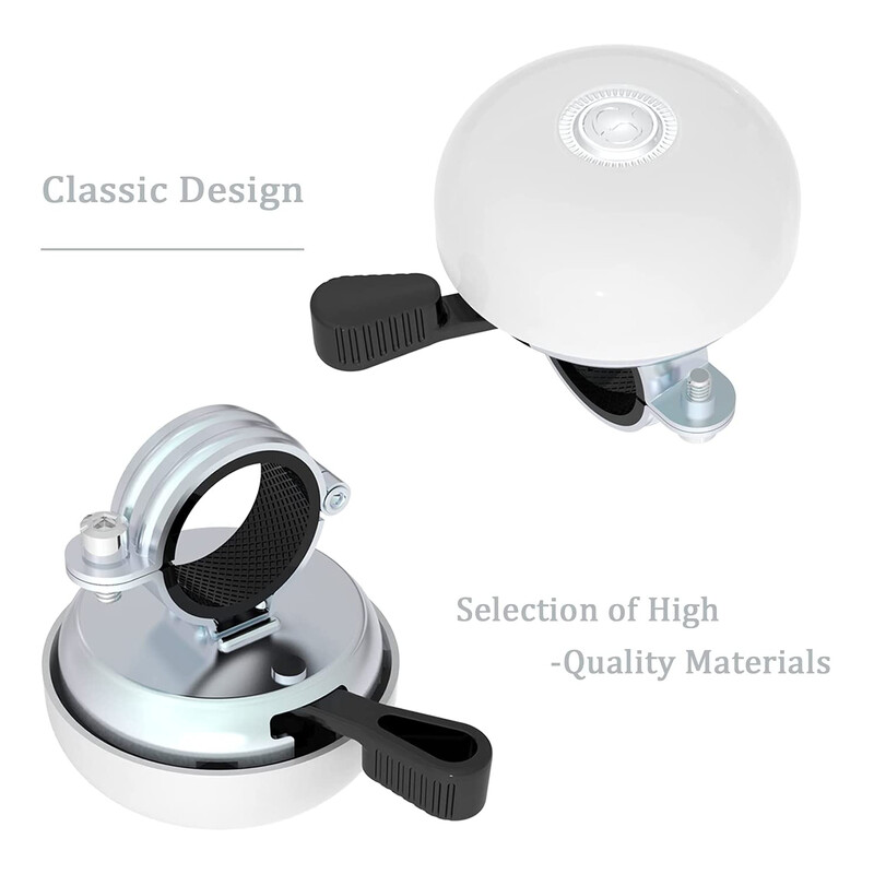 Greallthy klasický zvonček na bicykel, čistý a hlasný zvuk, zvonček na horský bicykel, bezpečnostná siréna, klaksón na príslušenstvo bicykla, použitie ľavou rukou