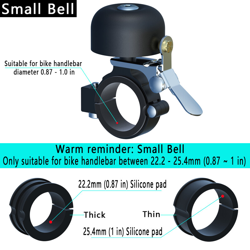 Odlično klasično mesingano zvono za bicikl, zvono za bicikl s jasnim i glasnim zvukom, sirena za brdski bicikl, sirena za sigurnosnu vožnju, dodaci za biciklizam