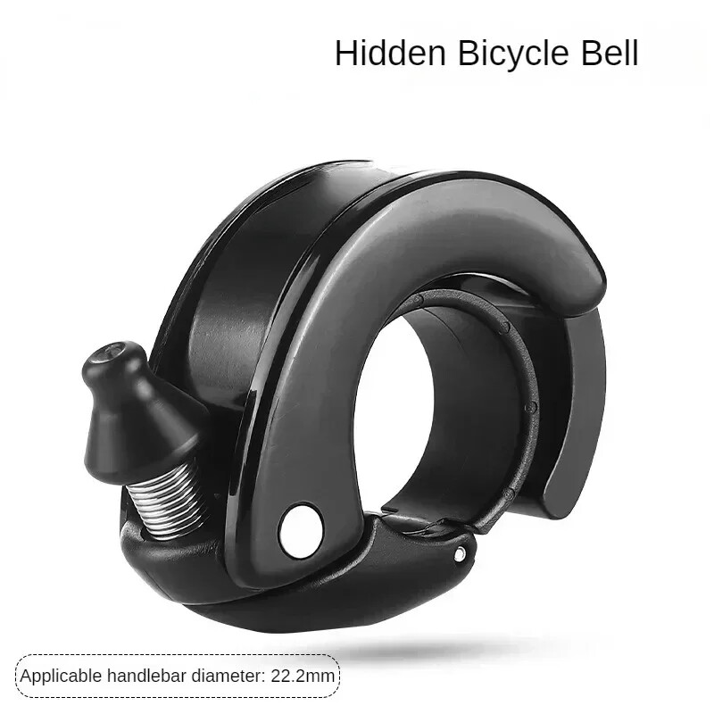 Láthatatlan kerékpárcsengő alumíniumötvözet mini kagylócsengő Crisp Sound kerékpár kormánycsengő biztonsági kerékpártartozékok