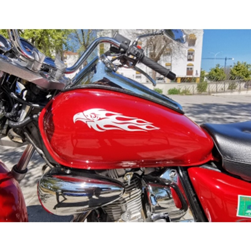 Eagle Flame Sticker Cool Styling Univerzalni reflektirajući motocikl Bicikl Auto Naljepnice Dekoracija DIY Upozorenje Sigurnosne reflektorske trake