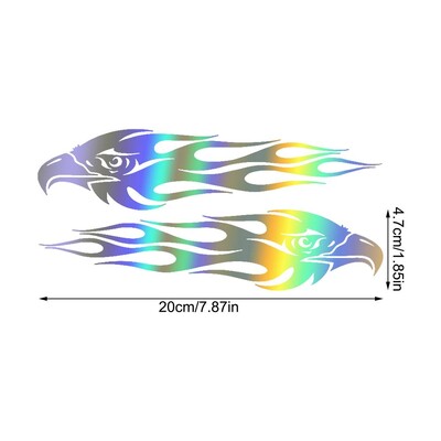 Samolepka s plameňom orla, štýlový reflexný motocykel, bicykel, auto, dekorácia, DIY, výstražné bezpečnostné reflexné pásy