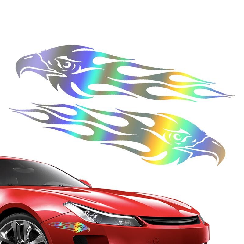 Samolepka s plameňom orla, štýlový reflexný motocykel, bicykel, auto, dekorácia, DIY, výstražné bezpečnostné reflexné pásy