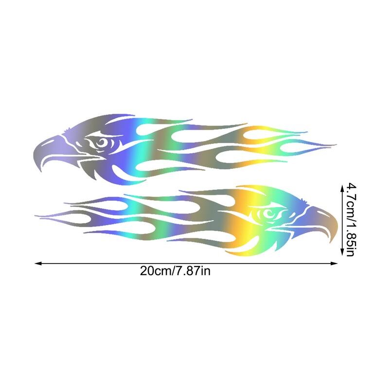 Samolepka s plameňom orla, štýlový reflexný motocykel, bicykel, auto, dekorácia, DIY, výstražné bezpečnostné reflexné pásy
