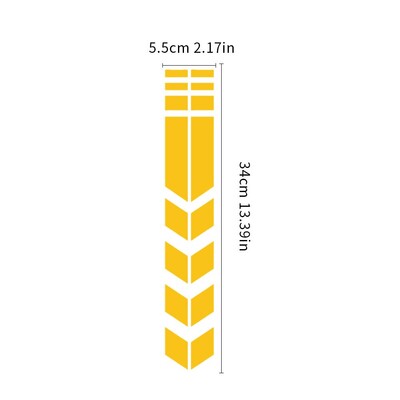 Univerzalna naljepnica za motocikl sa strelicama, bljeskalica, vodootporna, otporna na ulje, reflektirajuća naljepnica, traka za motocikl, naljepnica