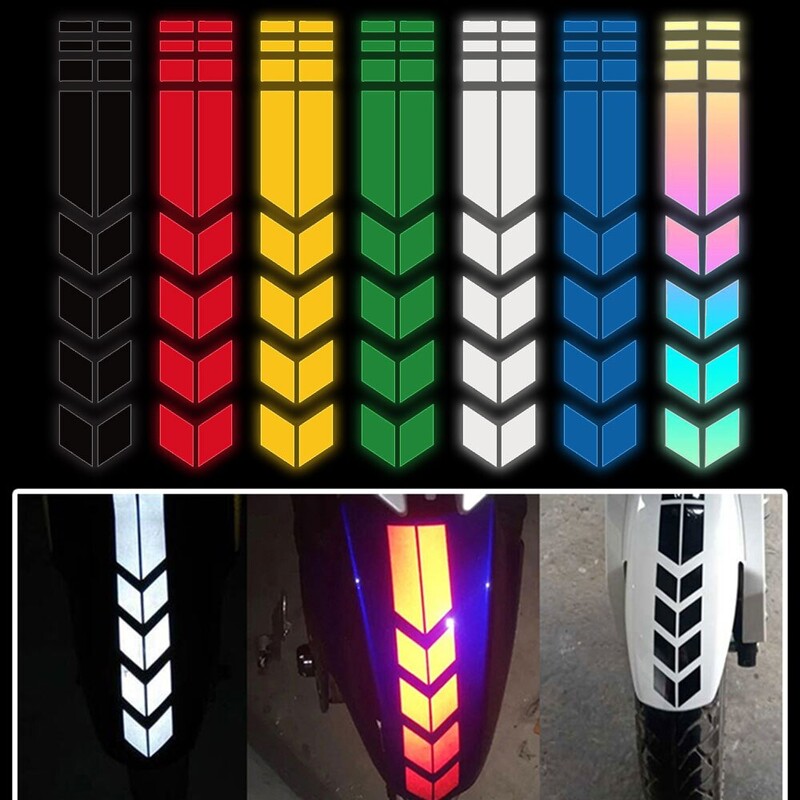 Univerzalna naljepnica za motocikl sa strelicama, bljeskalica, vodootporna, otporna na ulje, reflektirajuća naljepnica, traka za motocikl, naljepnica
