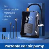 Mini automobilska zračna pumpa Prijenosni digitalni zaslon Bežični zračni kompresor 150PSI Brzo napuhavanje za igračke za bazen Motociklističke gume