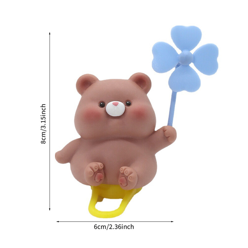 Vjetrom razbijen gumeni bicikl Slatka mala ružičasta svinja Propeler Vjetromotorni zec Cestovni bicikl Motor Kaciga Jahanje Biciklistički ukras